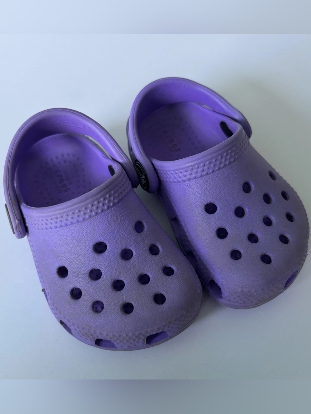 Crocs C4 Toddler Baby Child Classic Clog Purple Slip On Water Shoes